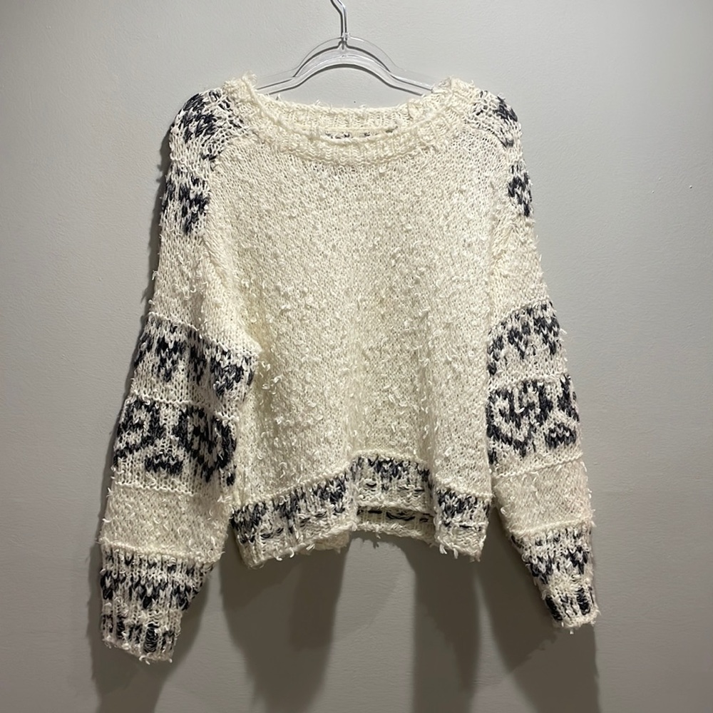 Anthro Pilcro Feathered Knit Sweater - Picture 2 of 5